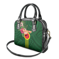 Manu'a Cession Day 120th Anniversary Shoulder Handbag Polynesian Pattern and Hibiscus Flower