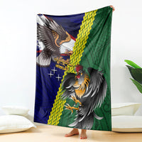 Manu'a Island and American Samoa Blanket Rooster and Eagle Mascot