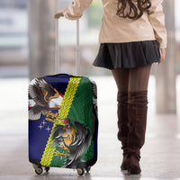 Manu'a Island and American Samoa Luggage Cover Rooster and Eagle Mascot LT03 - Polynesian Pride