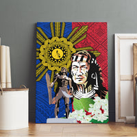 Philippines Lapu-Lapu Canvas Wall Art Filipino Sun Tattoo With Yakan Pattern