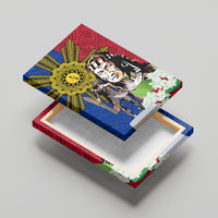 Philippines Lapu-Lapu Canvas Wall Art Filipino Sun Tattoo With Yakan Pattern