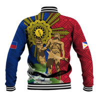 Philippines Lapu Lapu King Jasmine Flowers Baseball Jacket Filipino Sun Tattoo LT03 - Polynesian Pride
