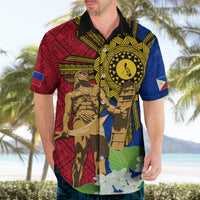 Philippines Lapu Lapu King Jasmine Flowers Hawaiian Shirt Filipino Sun Tattoo LT03 - Polynesian Pride