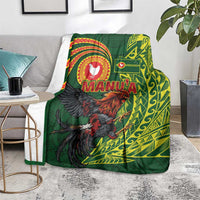 Proud of Manu'a Islands Blanket Rooster and Polynesian Art Wing Style