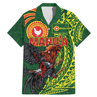 Proud of Manu'a Islands Family Matching Mermaid Dress and Hawaiian Shirt Rooster and Polynesian Art Wing Style