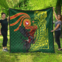 Proud of Manu'a Islands Quilt Rooster and Polynesian Art Wing Style