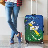 Solomon Islands Polynesian Tribal Shark and Crocodile Luggage Cover