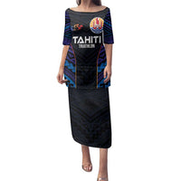 Personalised Tahiti Triathlon Polynesian Pattern Family Matching Puletasi and Hawaiian Shirt