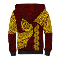 Tonga High School Sherpa Hoodie Traditional Ngatu and Polynesian Pattern LT03 - Polynesian Pride