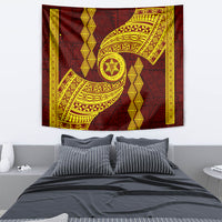 Tonga High School Tapestry Traditional Ngatu and Polynesian Pattern LT03 - Polynesian Pride