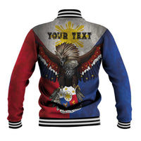 Custom Philippines World Champion Boxing Baseball Jacket Eagle-Grunge Design LT03 - Polynesian Pride