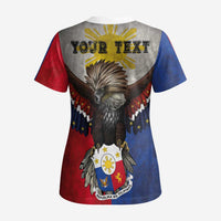 Custom Philippines World Champion Boxing Scrub Top Eagle-Grunge Design LT03 - Polynesian Pride
