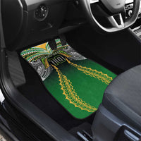 Custom Cook Islands Rugby League Car Mats Avaiki Tatau Tribal Motifs Black Color LT03 - Polynesian Pride