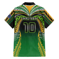 Custom Cook Islands Rugby League Family Matching Mermaid Dress and Hawaiian Shirt Avaiki Tatau Tribal Motifs Black Color LT03 - Polynesian Pride