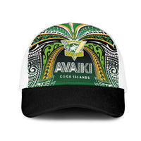 Cook Islands Rugby League Mesh Trucker Cap Avaiki Tatau Tribal Motifs Black Color - Polynesian Pride