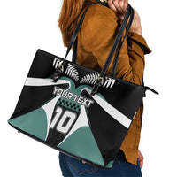 Custom New Zealand Bicycle 2025 Leather Tote Bag