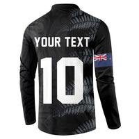 Custom New Zealand Football-Towards World Cup 2026 Button Sweatshirt LT03 - Polynesian Pride