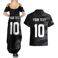 Custom New Zealand Football-Towards World Cup 2026 Couples Matching Summer Maxi Dress and Hawaiian Shirt