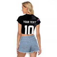 Custom New Zealand Football-Towards World Cup 2026 Raglan Cropped T Shirt