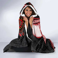 Tonga and Australia ANZAC Day Hooded Blanket Aboriginal and Ngatu Art Pattern - Gallipoli Lest We Forget LT03 - Polynesian Pride