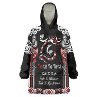 Aotearoa Toitu Te Tiriti-Maori Taniwha Wearable Blanket Hoodie Toitu Te Whenua Toitu Te Reo Maori
