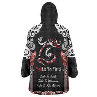 Aotearoa Toitu Te Tiriti-Maori Taniwha Wearable Blanket Hoodie Toitu Te Whenua Toitu Te Reo Maori