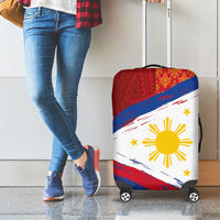 Philippines National Flag Day Luggage Cover Polynesian and Yakan Tattoo Brush Style