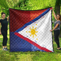 Philippines National Flag Day Quilt Polynesian and Yakan Tattoo Brush Style