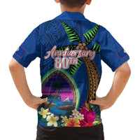 Guam Liberation Day 80th Anniversary Hawaiian Shirt Palm Tree and Seal Artwork Hibiscus Polynesian Pattern LT03 - Polynesian Pride