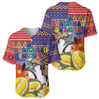 Philippines Kadayawan Baseball Jersey Filipino Eagle Durian with Polynesian and Igorots Pattern