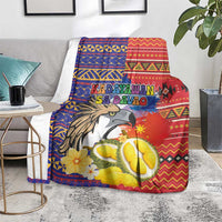 Philippines Kadayawan Blanket Filipino Eagle Durian with Polynesian and Igorots Pattern
