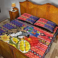 Philippines Kadayawan Quilt Bed Set Filipino Eagle Durian with Polynesian and Igorots Pattern LT03 - Polynesian Pride