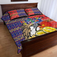 Philippines Kadayawan Quilt Bed Set Filipino Eagle Durian with Polynesian and Igorots Pattern LT03 - Polynesian Pride