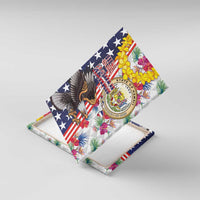 Hawaii and United States Together Canvas Wall Art Seal of Hawaii and Bald Eagle - Polynesian Pride