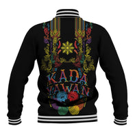 Philippines Kadayawan Festival Baseball Jacket Polynesian Tribal Art Barong Style LT03 - Polynesian Pride