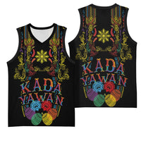 Philippines Kadayawan Festival Basketball Jersey Polynesian Tribal Art Barong Style LT03 - Polynesian Pride