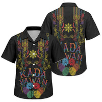Philippines Kadayawan Festival Family Matching Mermaid Dress and Hawaiian Shirt Polynesian Tribal Art Barong Style LT03 Son's Shirt Black - Polynesian Pride