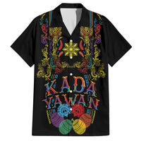 Philippines Kadayawan Festival Hawaiian Shirt Polynesian Tribal Art Barong Style LT03 Black - Polynesian Pride