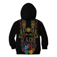 Philippines Kadayawan Festival Kid Hoodie Polynesian Tribal Art Barong Style LT03 - Polynesian Pride
