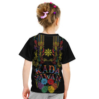Philippines Kadayawan Festival Kid T Shirt Polynesian Tribal Art Barong Style LT03 - Polynesian Pride
