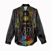 Philippines Kadayawan Festival Women Casual Shirt Polynesian Tribal Art Barong Style LT03 - Polynesian Pride