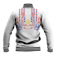 Philippines Barong Style Baseball Jacket Polynesian Kakau Art Tattoos with Tribal Filipino Sun LT03 - Polynesian Pride