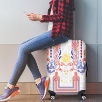 Philippines Barong Style Luggage Cover Polynesian Kakau Art Tattoos with Tribal Filipino Sun LT03 - Polynesian Pride