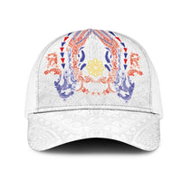 Philippines Barong Style Mesh Trucker Cap Polynesian Kakau Art Tattoos with Tribal Filipino Sun LT03 One Size White White - Polynesian Pride