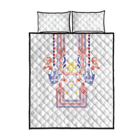 Philippines Barong Style Quilt Bed Set Polynesian Kakau Art Tattoos with Tribal Filipino Sun LT03 - Polynesian Pride