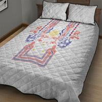 Philippines Barong Style Quilt Bed Set Polynesian Kakau Art Tattoos with Tribal Filipino Sun LT03 - Polynesian Pride