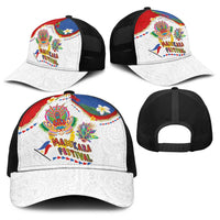 Philippines MassKara Festival Baseball Net Cap Smile Masks with Hawaiian Art Pattern and Tropical Plants LT03 - Polynesian Pride
