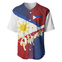 Philippines Basketball Custom Baseball Jersey Pilipinas Tribal Pattern LT03 Multicolor - Polynesian Pride