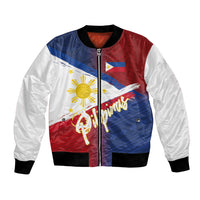 Philippines Basketball Custom Bomber Jacket Pilipinas Tribal Pattern LT03 Unisex Multicolor - Polynesian Pride