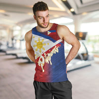 Philippines Basketball Custom Men Tank Top Pilipinas Tribal Pattern LT03 Multicolor - Polynesian Pride